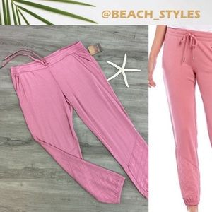 🔆PJ SALVAGE🔆 ROSEWOOD PINK COZY SOFT SWEATPANTS JOGGERS